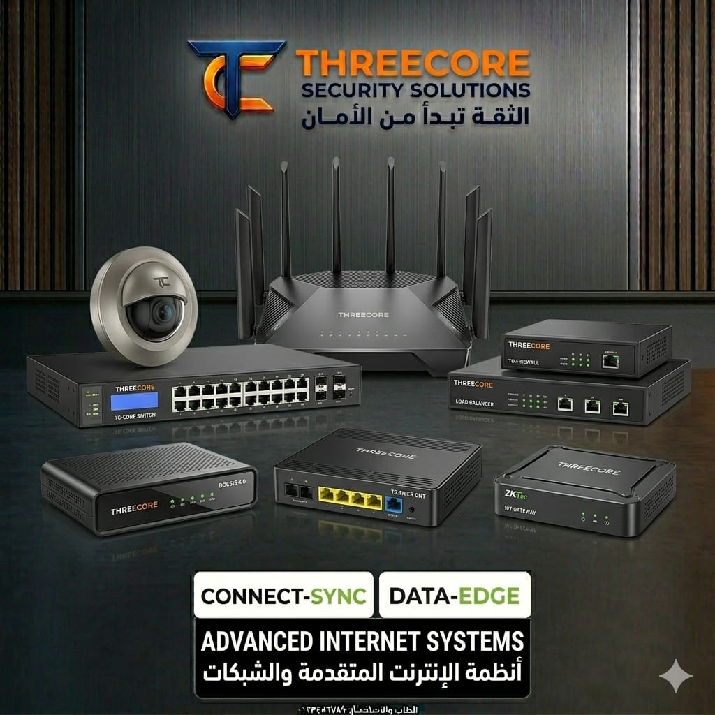 شبكات الكمبيوتر الداخلية والإنترنت Data-Edge - Three Core