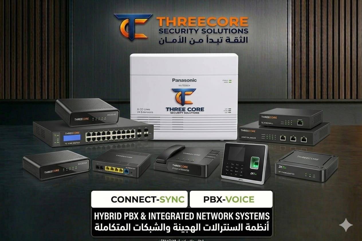السنترال الداخلي والاتصالات IP-PBX Panasonic - Three Core